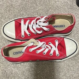 Converse Red and White Sneakers